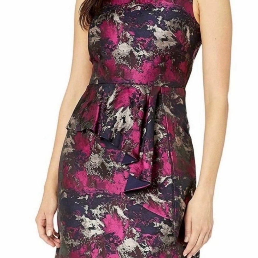 Vince Camuto Jacquard Sheath Cocktail Dress